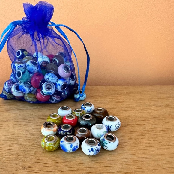 Assorted Porcelain Beads - Picture 2 of 2